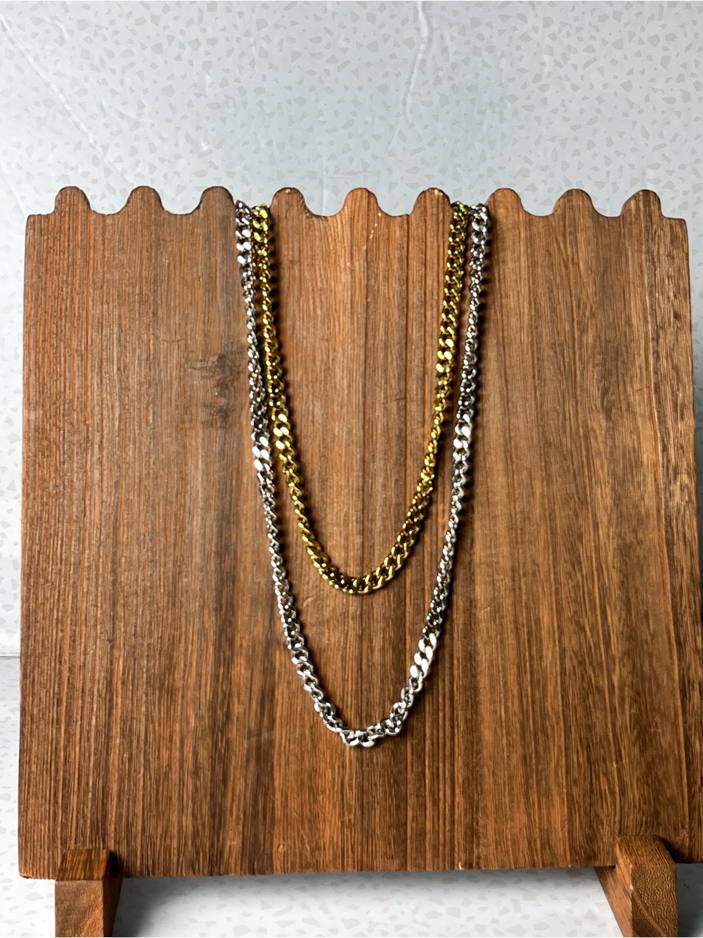 Marrin Costello Kelsey Mixed Metal Necklace Purse Phone Chain Three in One